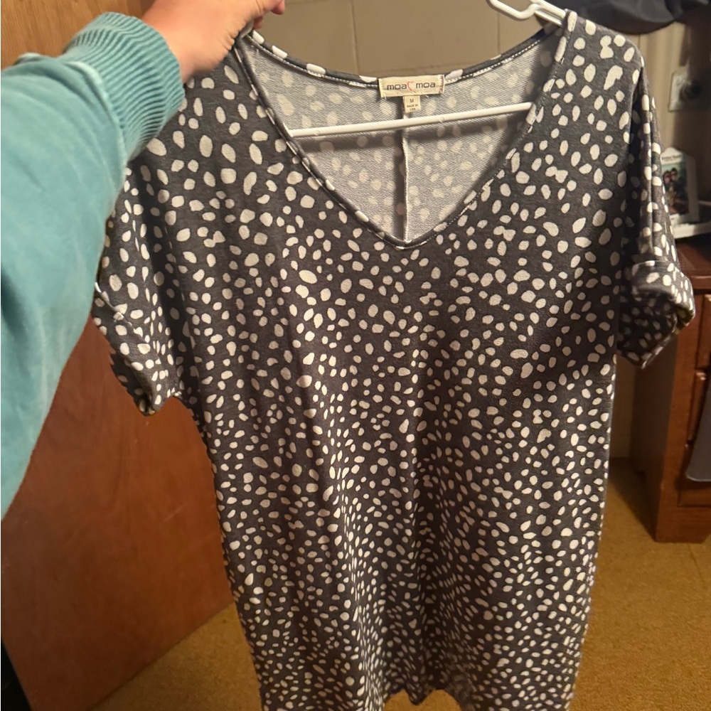 Weekday Women's Gray Polka Dot Dress